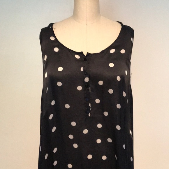 Biya Silk Black and White Polka Dot Dress - Picture 2 of 4